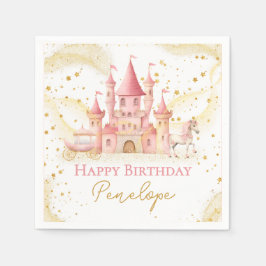 Guardanapo De Papel Princess Happy Birthday Paper Napkin