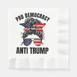 Guardanapo De Papel Pro Democracia - Bandeira Americana Anti-Trump