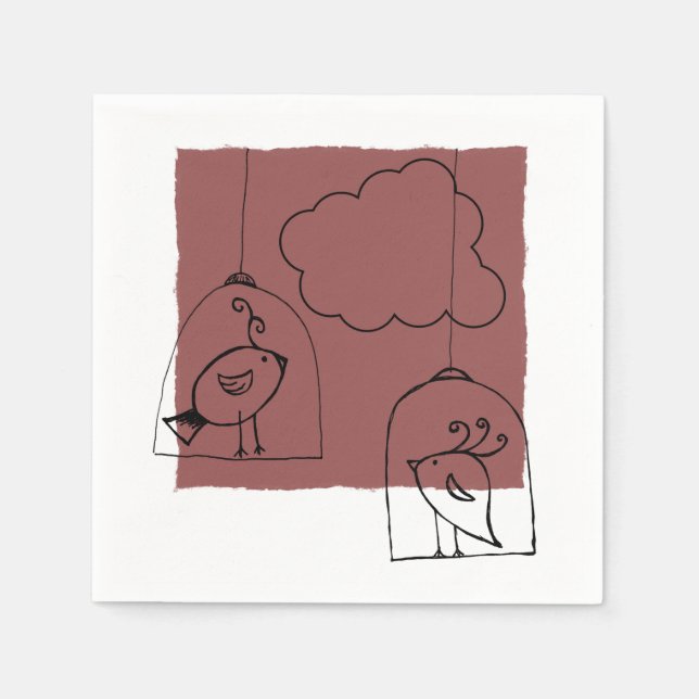 Guardanapo De Papel Procurando liberdade (Frente)