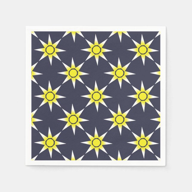 Guardanapo De Papel Produto Sun magico branco amarelo (Frente)