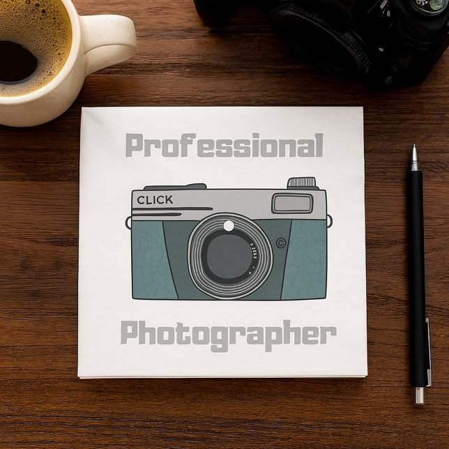 Guardanapo De Papel Professional Photographer Camera Photo Napkins (Criador carregado)