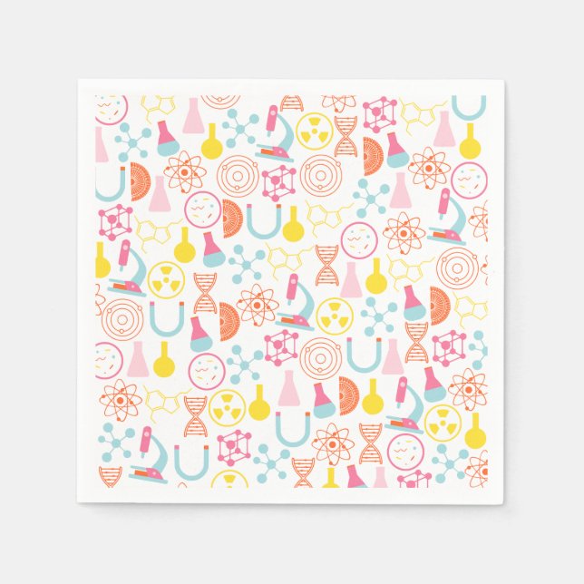 Guardanapo De Papel Professor de Ciência Napkins (Frente)