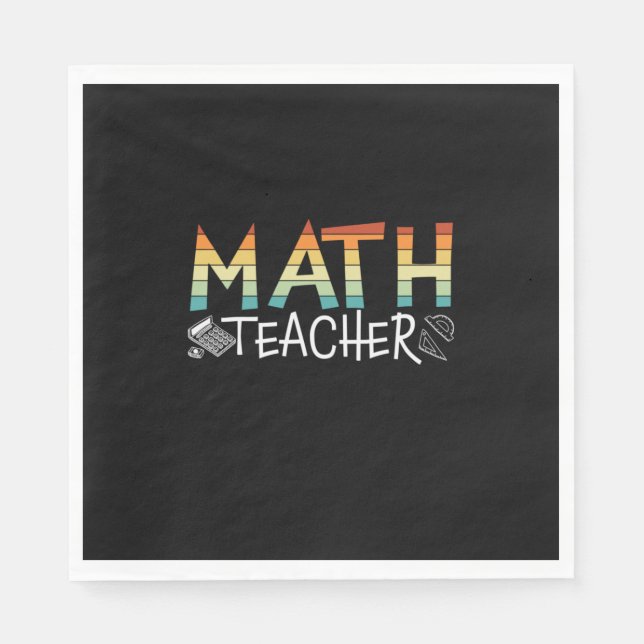 Guardanapo De Papel Professor de Matemática (Frente)