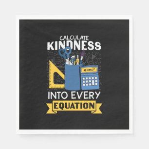 Guardanapo De Papel Professora de Matemática Calcula gentileza