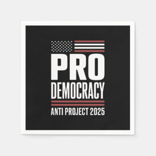 Guardanapo De Papel Projeto Pro Democracy Anti 2025 Trump 2025