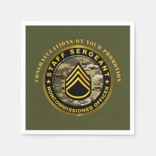Guardanapo De Papel Promoção a Sargento de Primeira Classe  SFC