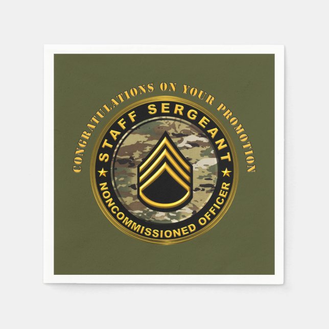 Guardanapo De Papel Promoção a Sargento de Primeira Classe  SFC (Frente)