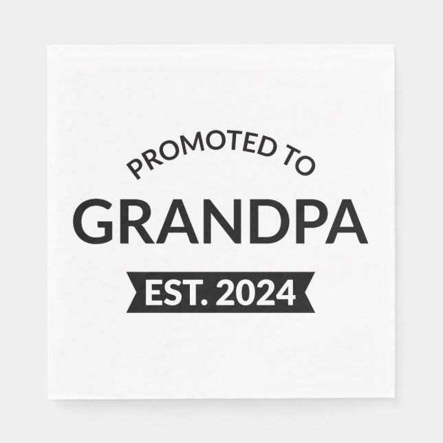 Guardanapo De Papel Promovido Ao Vovô Est. 2024 II (Frente)