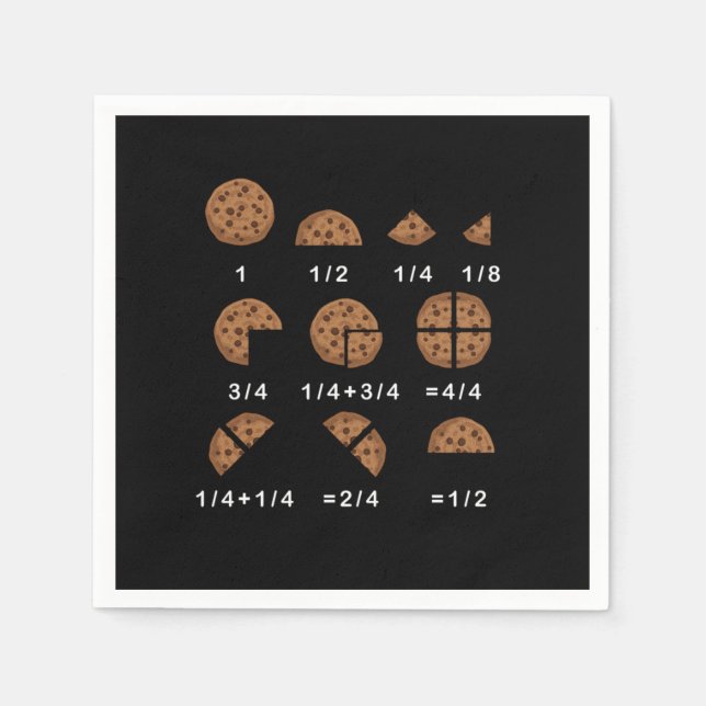 Guardanapo De Papel Proporção de Nerd de Matemática na Escola de Matem (Frente)