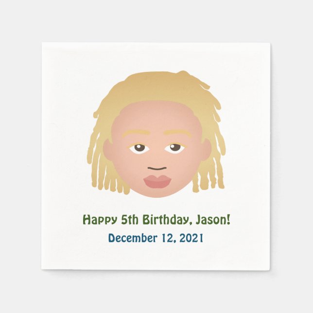 Guardanapo De Papel #Proud2BNaturalMe Choose-My-Complexion Aniversário (Frente)