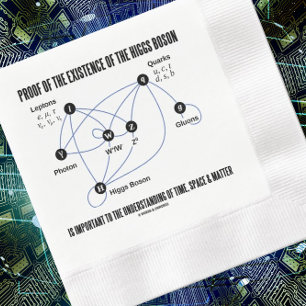 Guardanapo De Papel Prova Da Existência Da Hora Da Bóson Higgs