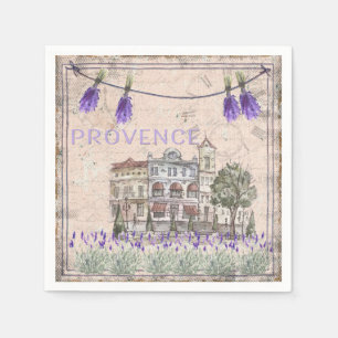 Guardanapo De Papel Proveniência França Lavanda Flor Verão Amor