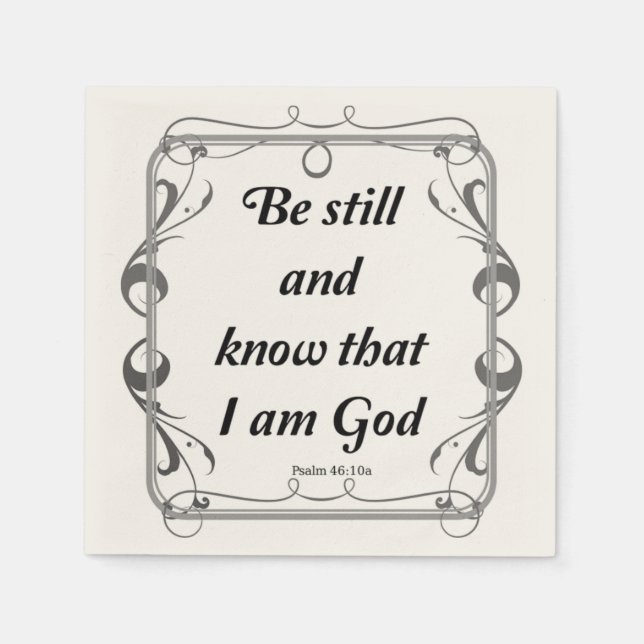 GUARDANAPO DE PAPEL PSALM 46-10 (Frente)