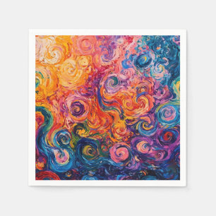 Guardanapo De Papel Psicodélicos Psicodélicos - Pintura a óleo