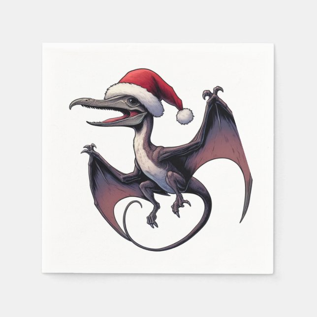 Guardanapo De Papel Pterodactyl de Natal (Frente)