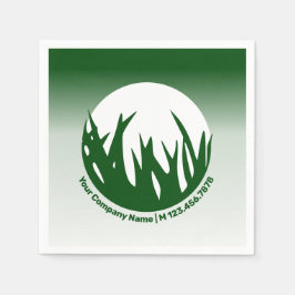 Guardanapo De Papel Publicação do logotipo verde do Serviço de assistê