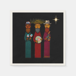 Guardanapo De Papel Puerto Rican Three Wise Men – Parranda