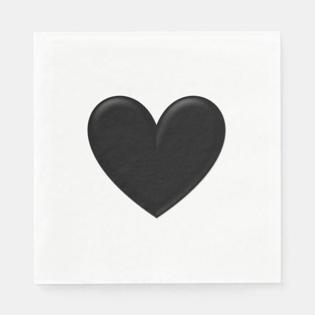 Guardanapo De Papel Puffy Heart (Frente)