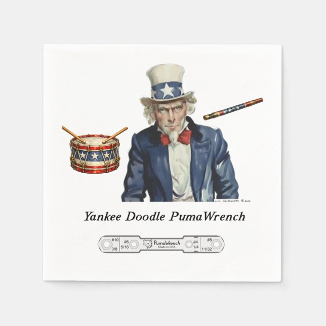 Guardanapo De Papel PumaWrench Yankee Doodle (Frente)