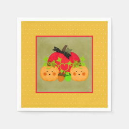 Guardanapo De Papel Pumpkin & Acorn October Halloween