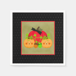 Guardanapo De Papel Pumpkin & Acorn Outubro Halloween Bridal