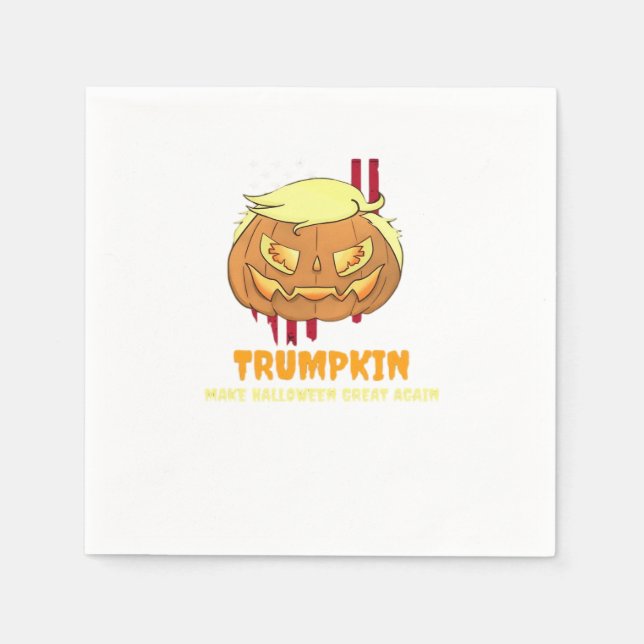 Guardanapo De Papel Pumpkin de Halloween, Trumpkin (Frente)