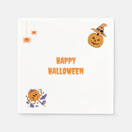 Guardanapo De Papel Pumpkin do Partido do Halloween