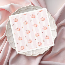 Guardanapo De Papel Pumpkin Fall Floral Girl Baby Shower