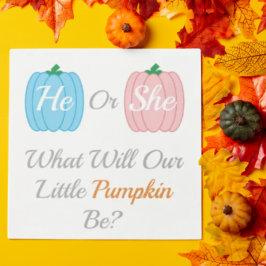 Guardanapo De Papel Pumpkin Fall Gender Reveal