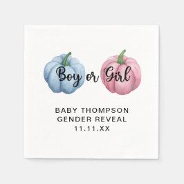 Guardanapo De Papel Pumpkin gênero revela