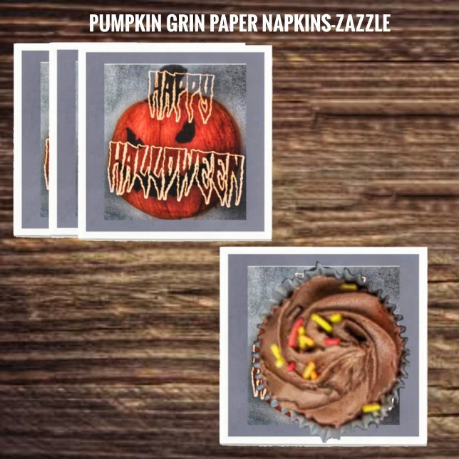 Guardanapo De Papel Pumpkin Grin (Criador carregado)