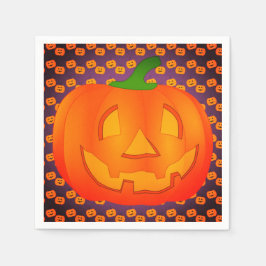 Guardanapo De Papel Pumpkin Halloween Party Napkins