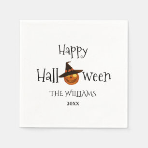 Guardanapo De Papel Pumpkin Happy Halloween Personalizado