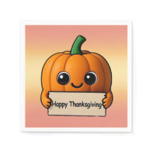 Pumpkin Pal Thankgiving Napkin 