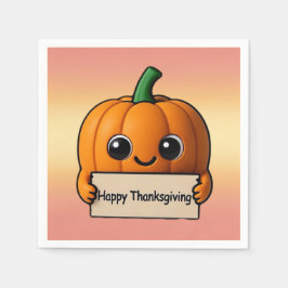 Guardanapo De Papel Pumpkin Pal Thankgiving Napkin 