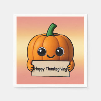 Guardanapo De Papel Pumpkin Pal Thankgiving Napkin 