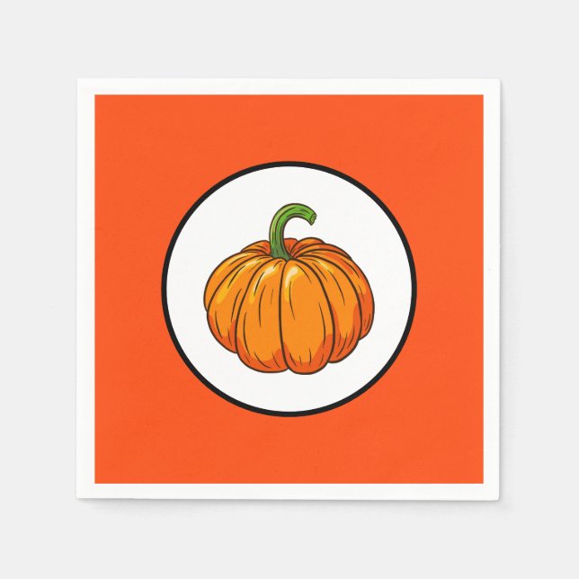 Guardanapo De Papel Pumpkin Paper Napkin (Frente)