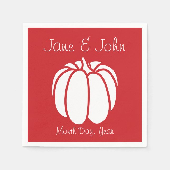 Guardanapo De Papel Pumpkin Patch em Cherry Napkins (Frente)
