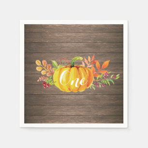 Guardanapo De Papel Pumpkin Primeiro Aniversário Caiu outono Napkin