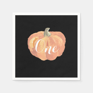 Guardanapo De Papel Pumpkin Queda Primeira Festa de aniversário Laran