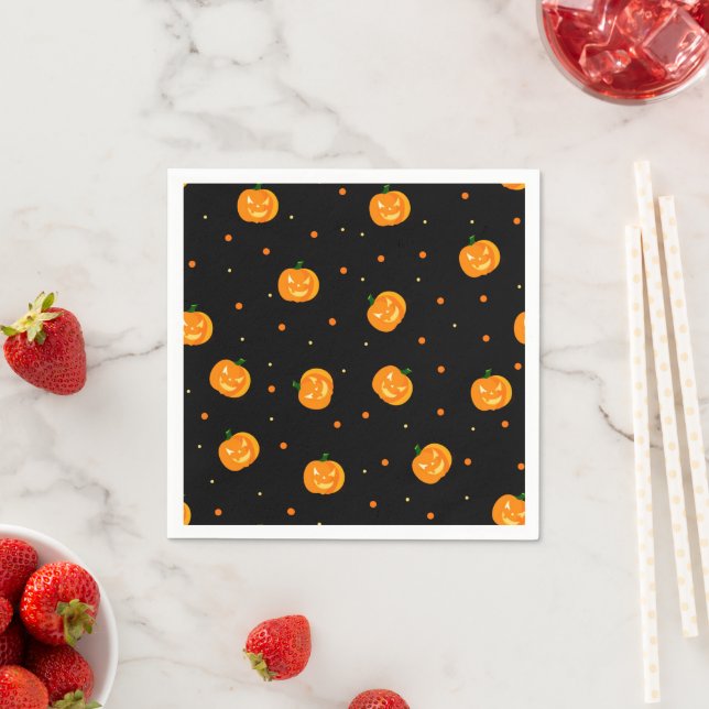 Guardanapo De Papel Pumpkin Rain Paper Napkins (Insitu)
