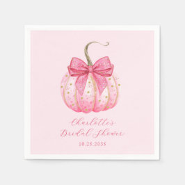 Guardanapo De Papel Pumpkin rosa Chá de panela do Dia das Bruxas Perso