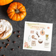 Pumpkin Spice | Ação de Graças, Amizade Napkin