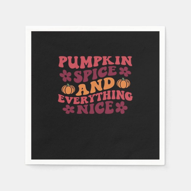 Guardanapo De Papel Pumpkin Spice E Tudo Muito Bem (Luz) (Frente)