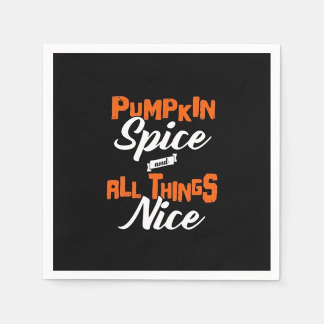 Guardanapo De Papel Pumpkin Spice E Tudo Muito Engraçado (Frente)