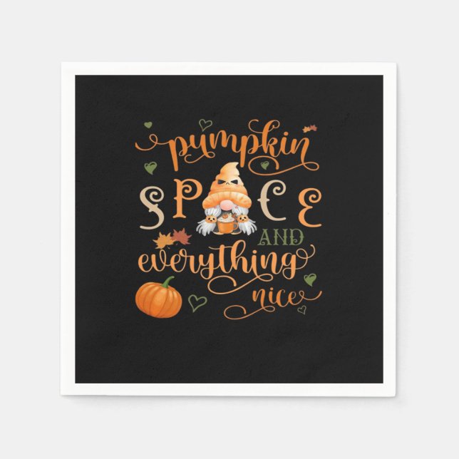 Guardanapo De Papel Pumpkin Spice e tudo o que é bom é essencial (Frente)