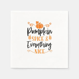 Guardanapo De Papel Pumpkin Spice E Tudo O Que É Legal - Cite Obrigado