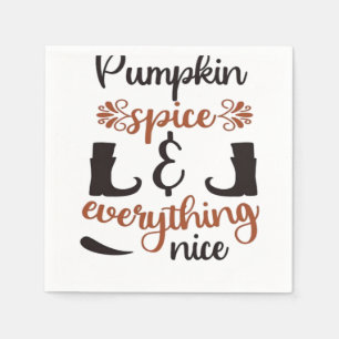 Guardanapo De Papel Pumpkin Spice E Tudo O Que É Legal - Engraçado Out
