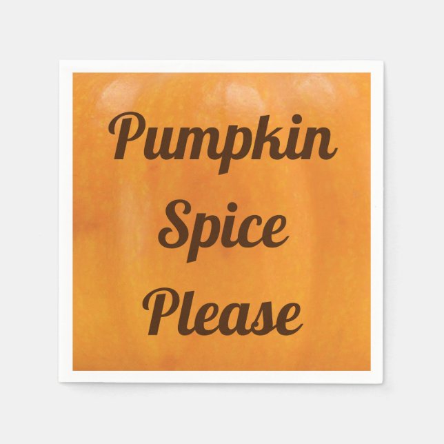 Guardanapo De Papel Pumpkin Spice, por favor (Frente)