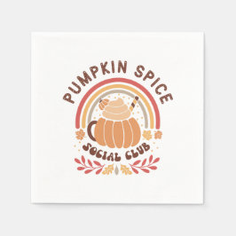 Guardanapo De Papel Pumpkin Spice Social Club – Cute Fall PSL 